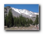 Shasta 05 - Horse Camp view of Avalanche Gulch